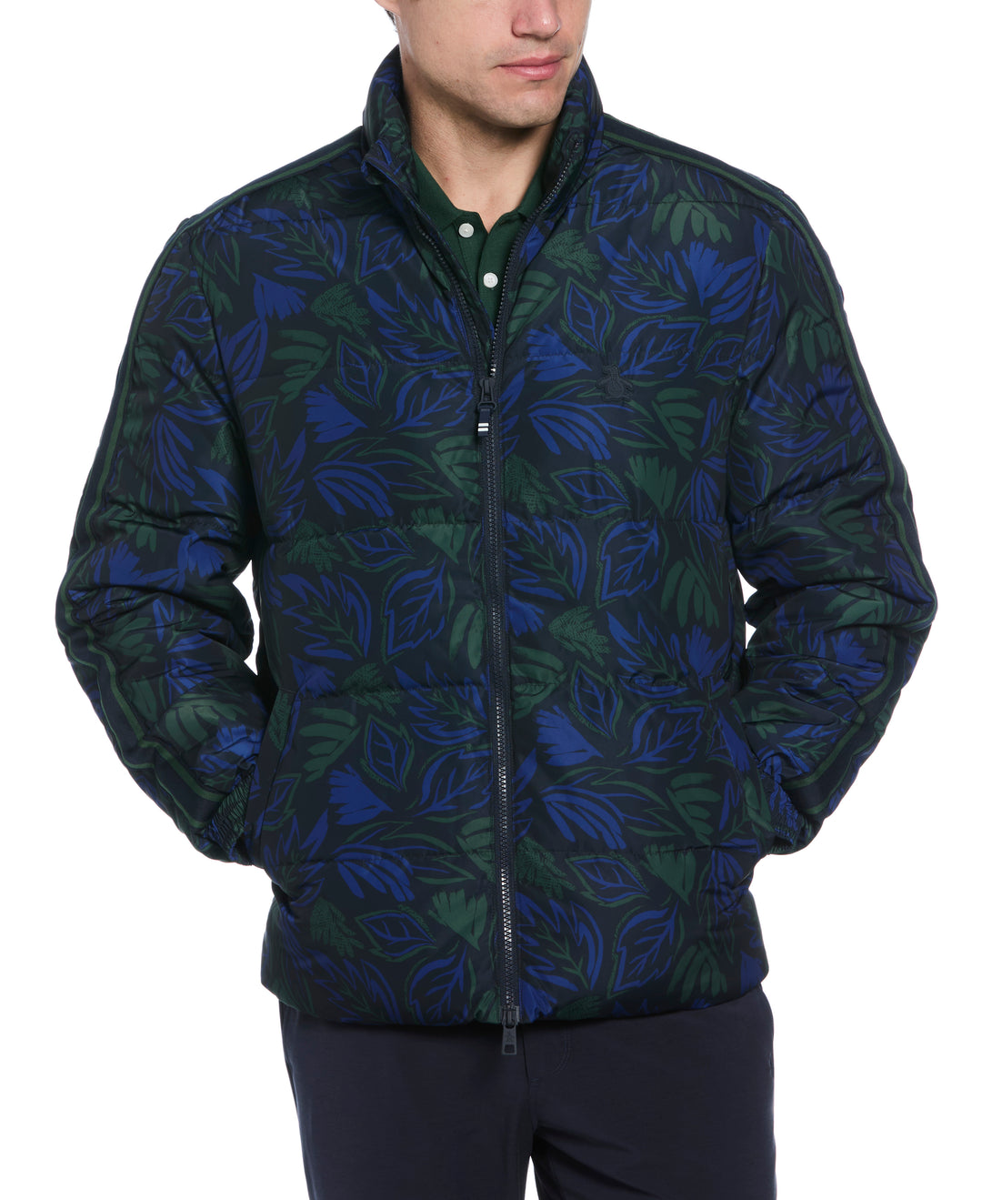 Floral Puffer Jacket  (Sycamore) 