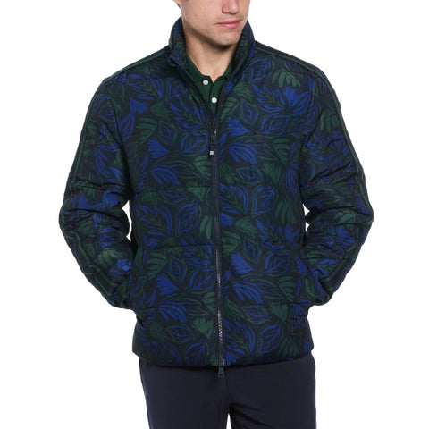 Floral Puffer Jacket  (Sycamore) 