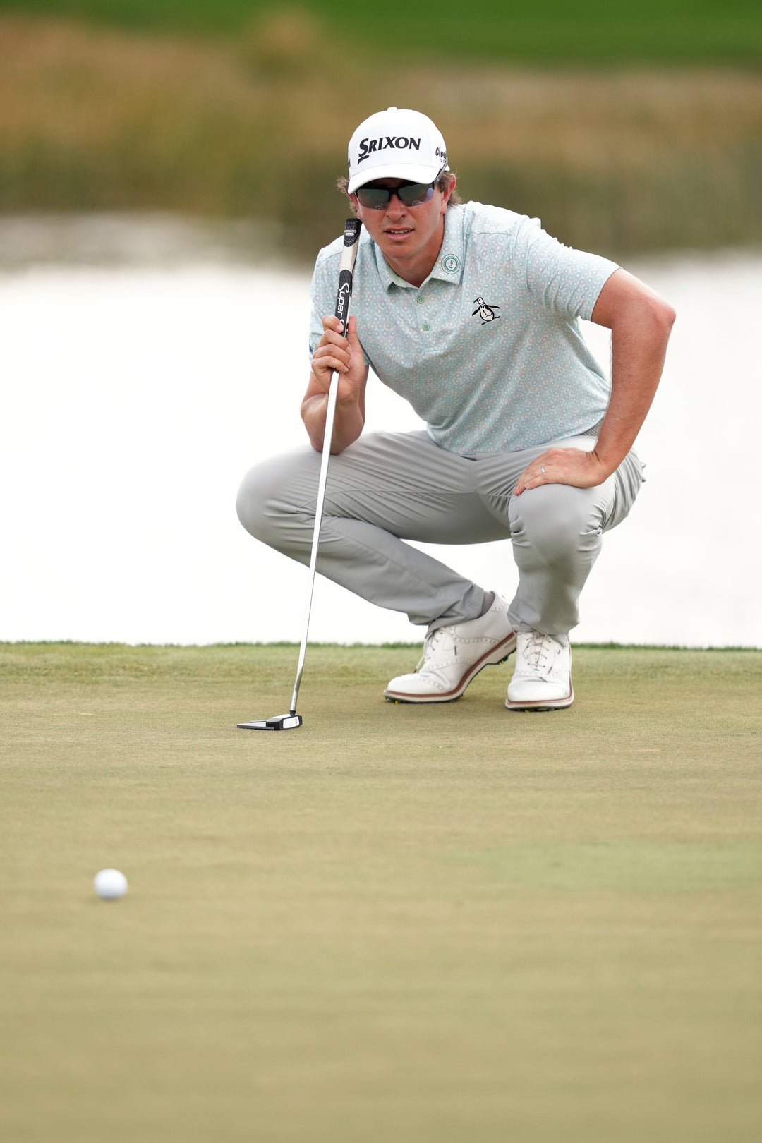 Framed Floral Geo Golf Polo-Golf Polos-Original Penguin