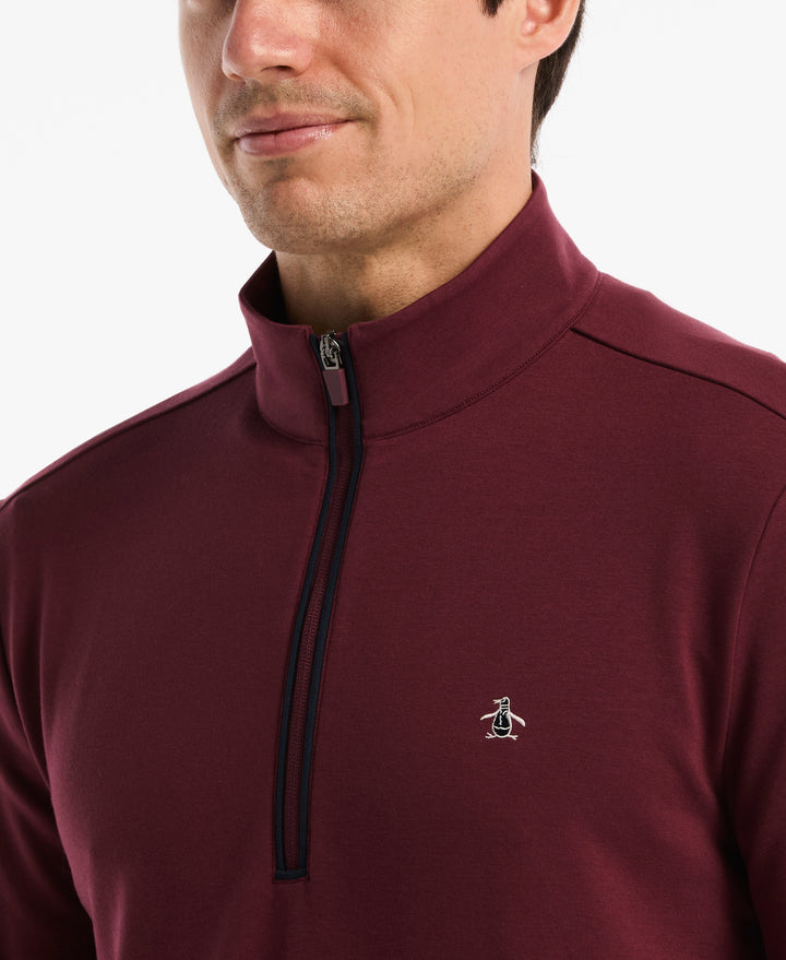 French Terry Quarter Zip Earl Pull-Over-Golf Jackets-Original Penguin