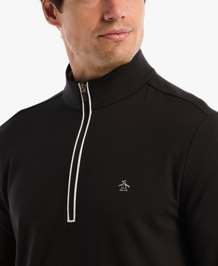 French Terry Quarter Zip Earl Pull-Over-Golf Jackets-Original Penguin