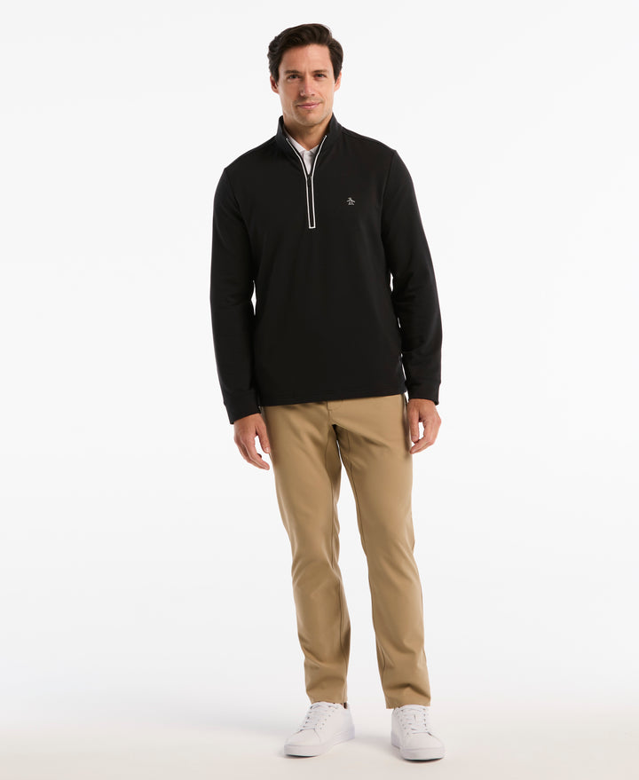 French Terry Quarter Zip Earl Pull-Over-Golf Jackets-Original Penguin