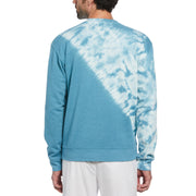 French Terry Tie Dye Crew Neck Sweater (Blue Moon) 
