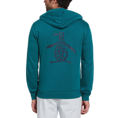 Full Zip Bag Logo Hoodie (Pacific) 