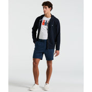 Cotton Fleece Hoodie (Dark Sapphire) 