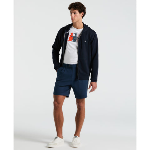 Cotton Fleece Hoodie (Dark Sapphire) 