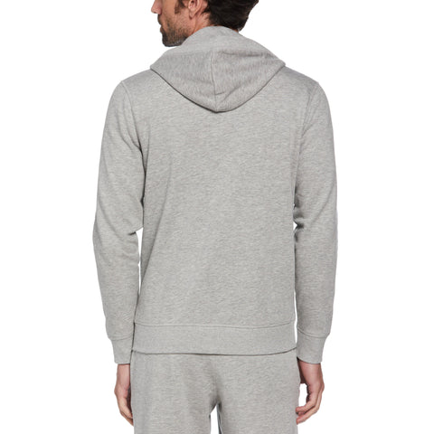 STICKER PETE FULL ZIP FLEECE HOODIE
 (Rain Heather) 