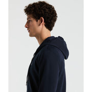 Cotton Fleece Hoodie (Dark Sapphire) 