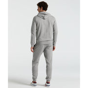 Fleece Hoodie with Embroidered Pete (Rain Heather) 