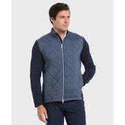 Full Zip Insulated Piping Jacket-Jackets-Black Iris-XS-Original Penguin