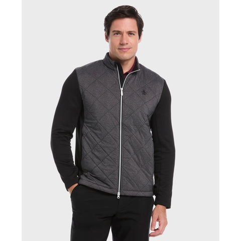 Full Zip Insulated Piping Jacket-Golf Jackets-Original Penguin