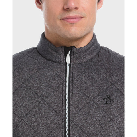 Full Zip Insulated Piping Jacket-Golf Jackets-Original Penguin