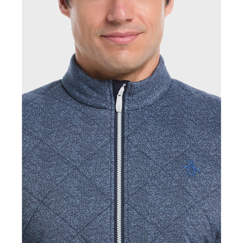 Full Zip Insulated Piping Jacket-Jackets-Original Penguin