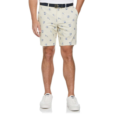 Men's Fun In Da Sun 8" Printed Golf Short  (Chai Tea) 