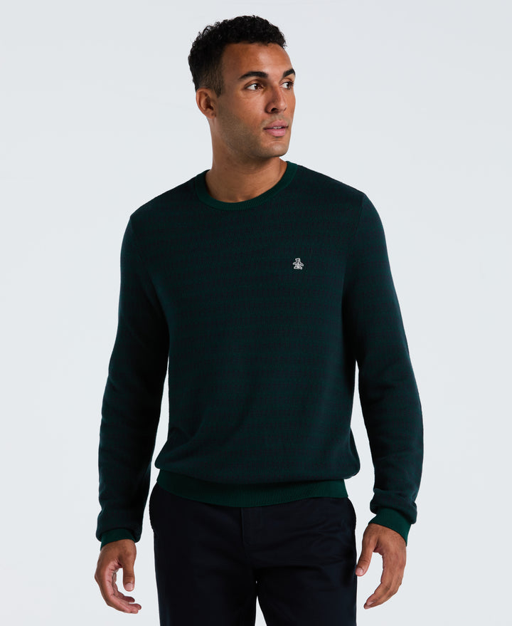 Jacquard Geo Crewneck Sweater (Botanical Garden) 