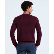 Jacquard Geo Crewneck Sweater (Cabernet) 