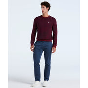 Jacquard Geo Crewneck Sweater (Cabernet) 
