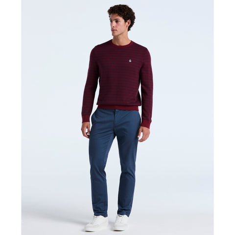 Jacquard Geo Crewneck Sweater (Cabernet) 