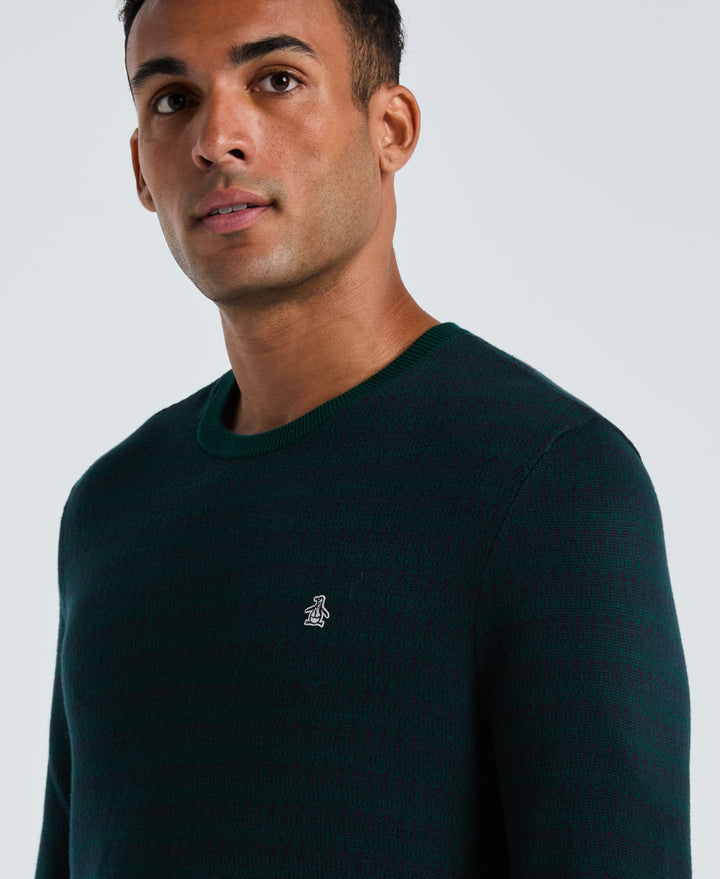 Jacquard Geo Crewneck Sweater (Botanical Garden) 