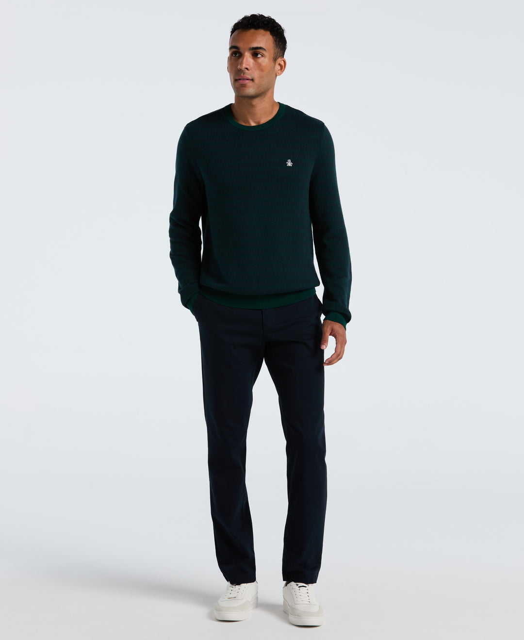 Jacquard Geo Crewneck Sweater (Botanical Garden) 