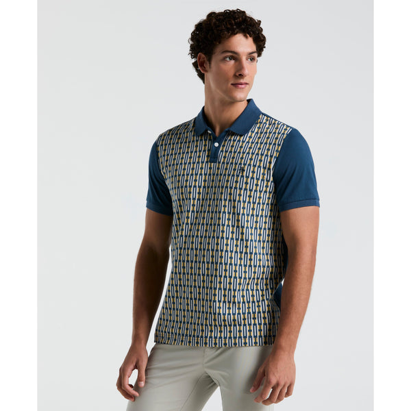 トップス BoTT square Logo S/SL Jacquard Polo Jacquard Polo Shirt - Eton