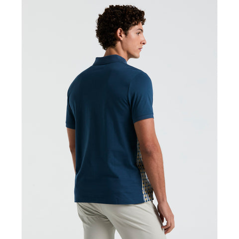 Geo Jacquard Front Polo (Blue Wing Teal) 