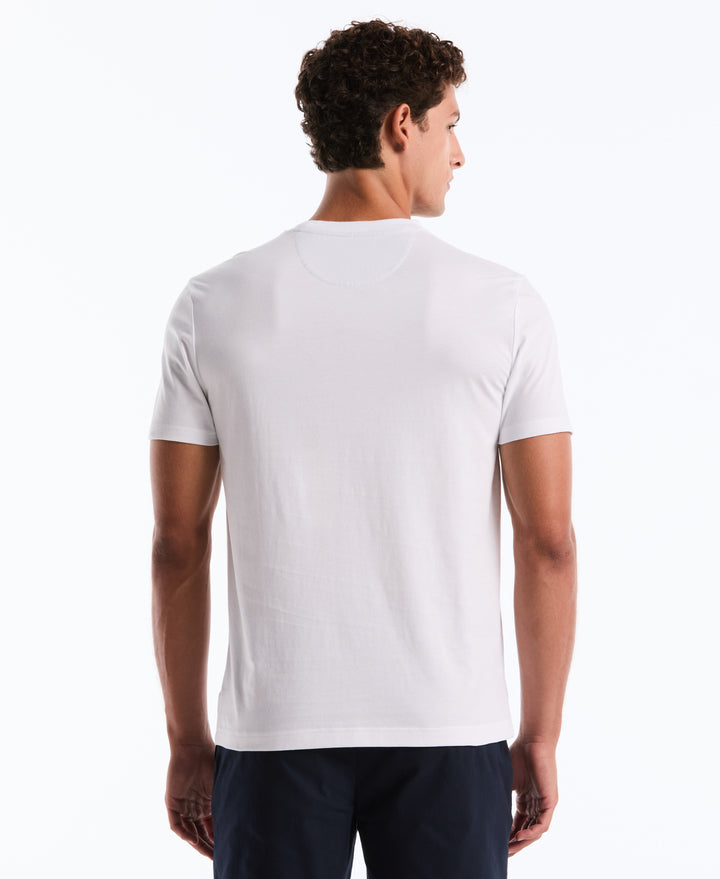 Geo Print Pocket Tee (Bright White) 