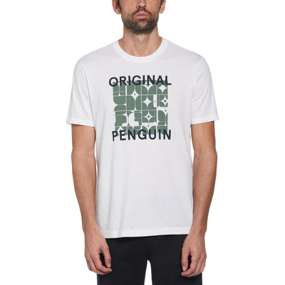 Geometric Graphic Logo Tee (Bright White) 