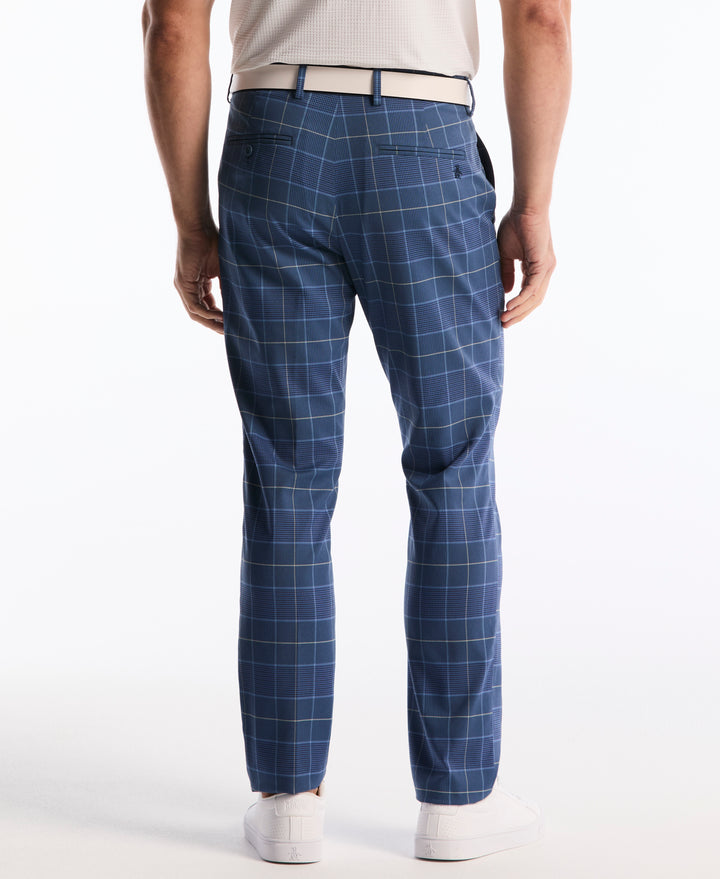 Glenn Plaid Flat Front Pant (Black Iris) 