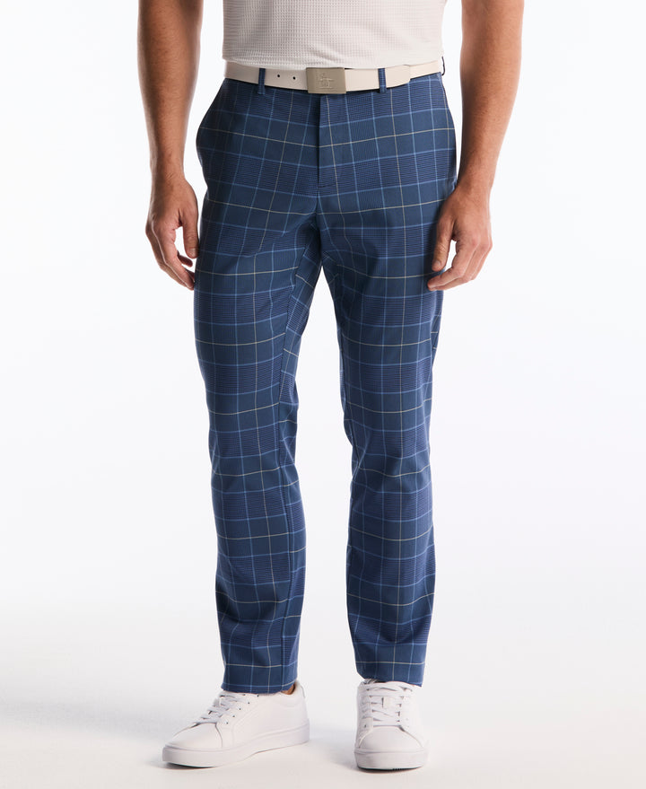 Glenn Plaid Flat Front Pant (Black Iris) 