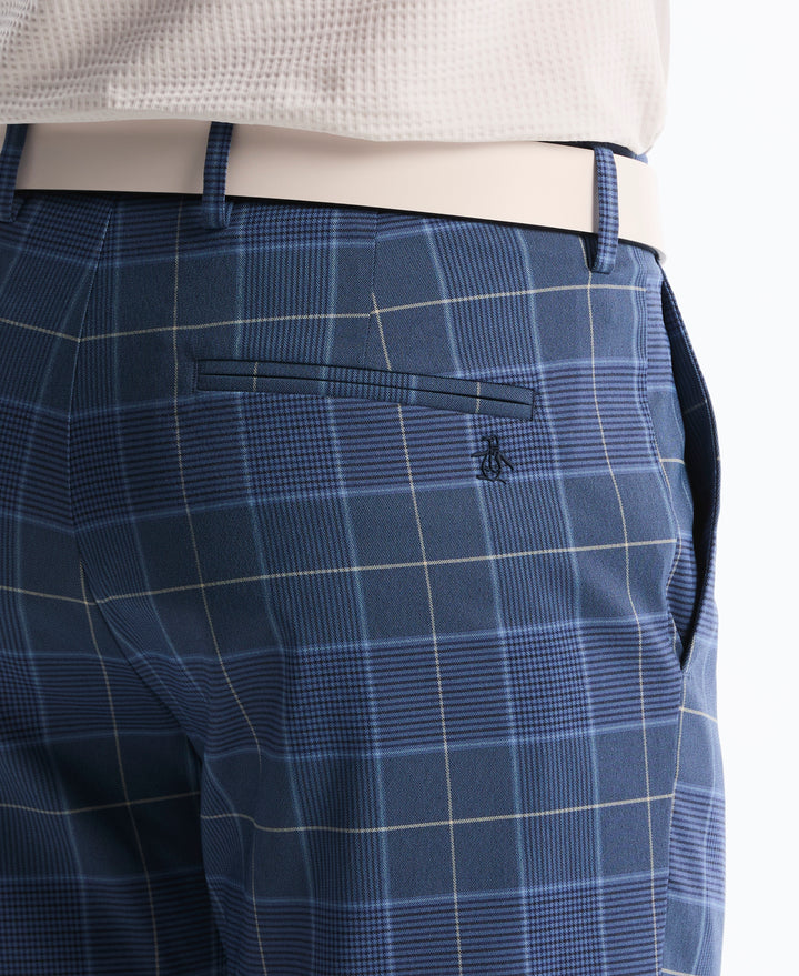 Glenn Plaid Flat Front Pant (Black Iris) 