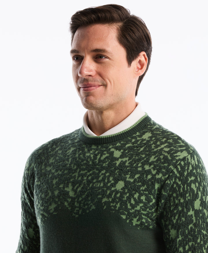 Golf Cart Jacquard Sweater (Camping Green) 