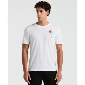 Jersey Graphic Pride Cocktails Tee (Bright White) 