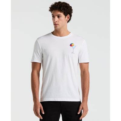 Jersey Graphic Pride Cocktails Tee (Bright White) 