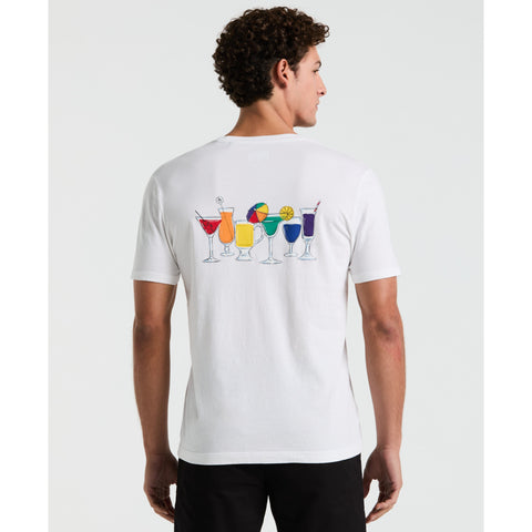 Jersey Graphic Pride Cocktails Tee (Bright White) 