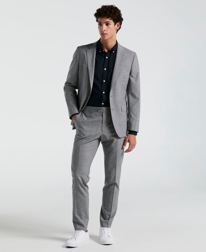 Navy Plaid Suit Separate Jacket (Navy) 