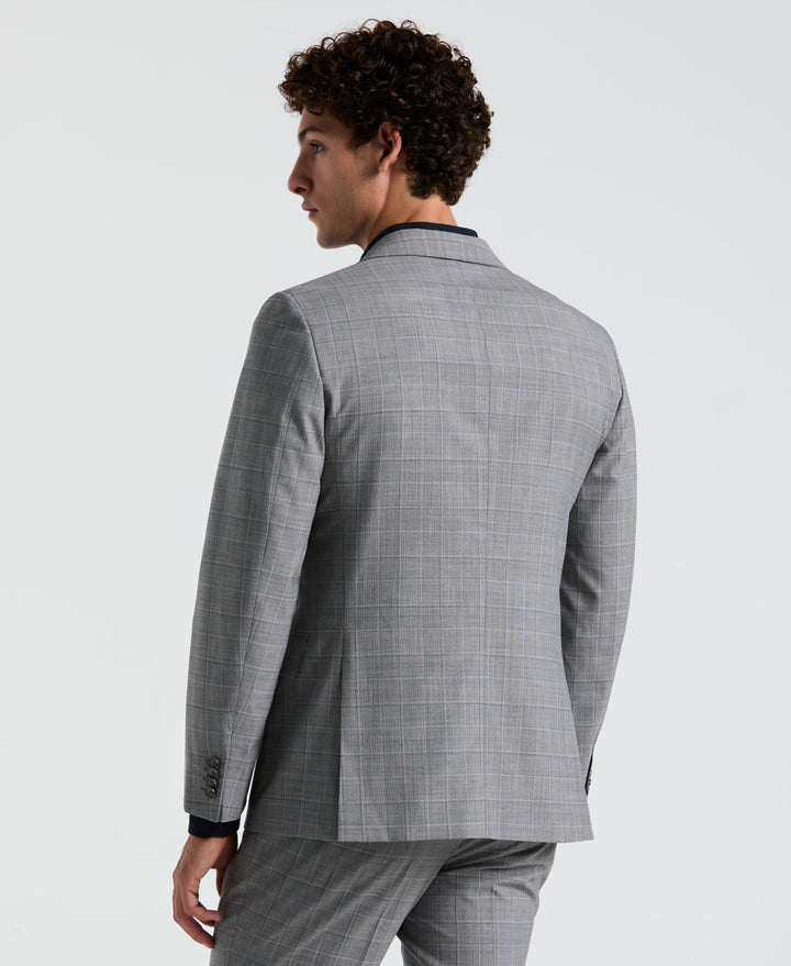 Navy Plaid Suit Separate Jacket (Navy) 