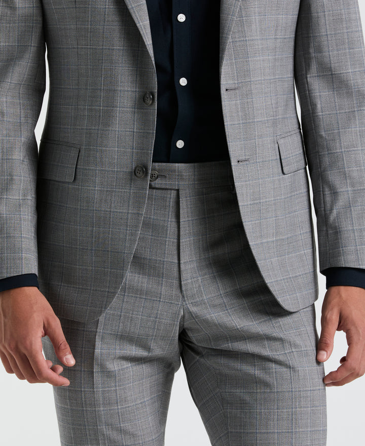 Navy Plaid Suit Separate Jacket (Navy) 