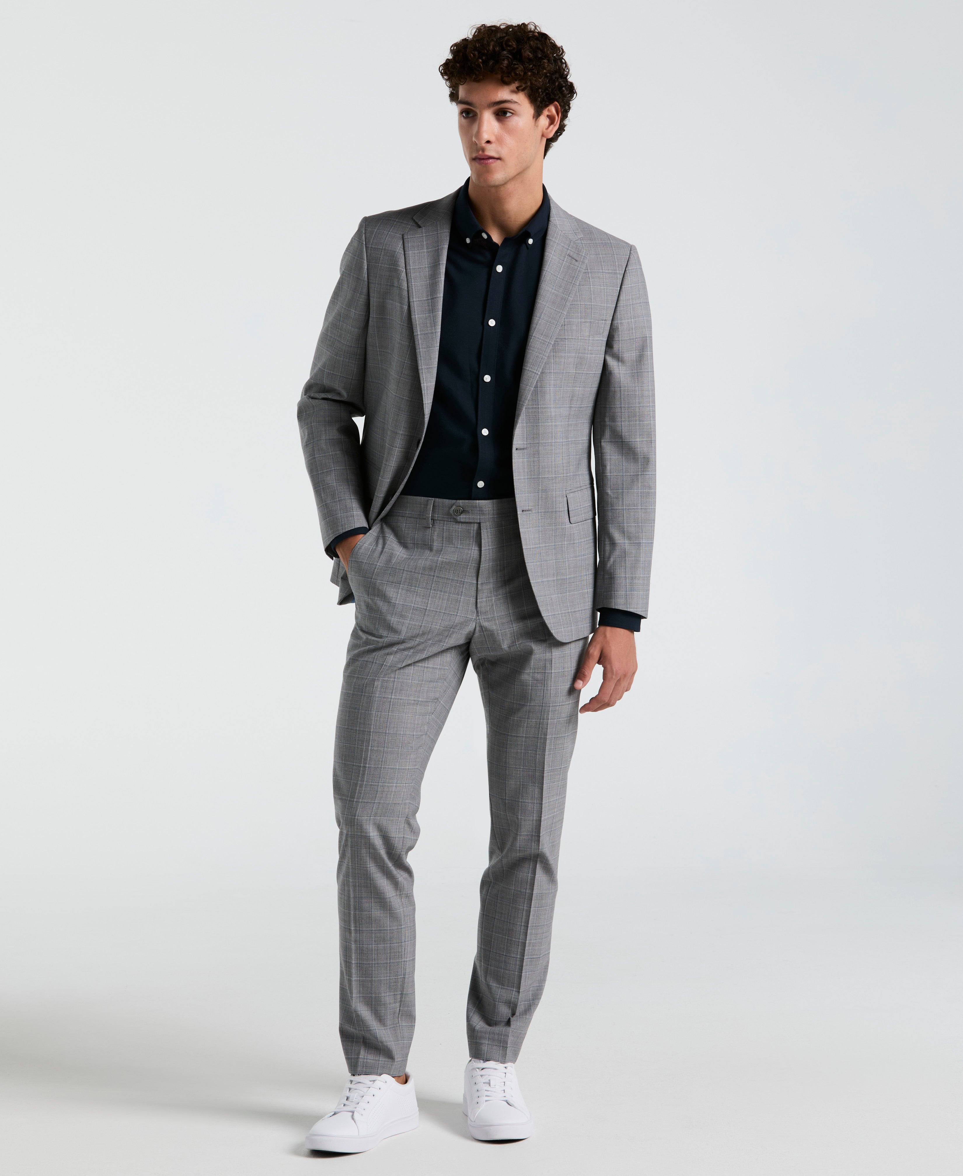 Gray Plaid Suit Separate Jacket – Original Penguin US