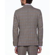 Grey Glenn Plaid Wool Blend Two Piece Suit (Grey) 