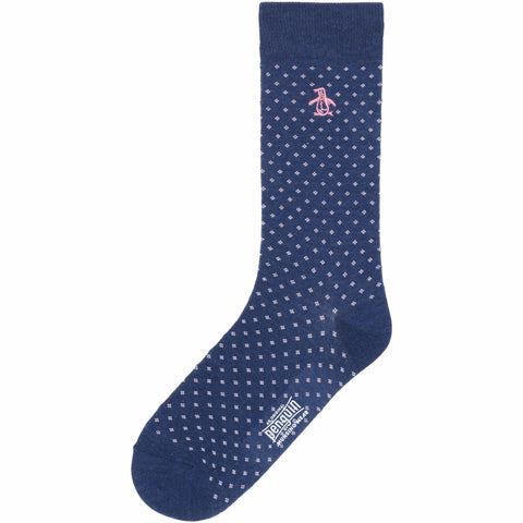Grimwood Neat Dress Sock (Navy) 