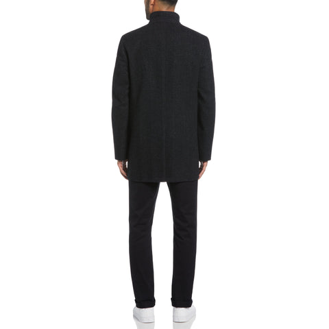 Gunmetal Palmas Herringbone Coat  (Gunmetal) 