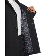 Gunmetal Palmas Herringbone Coat  (Gunmetal) 