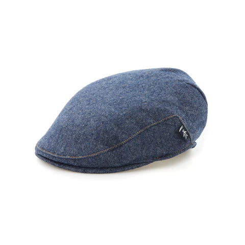 Heavyweight Flat Cap (Black Iris Bijou Hthr) 
