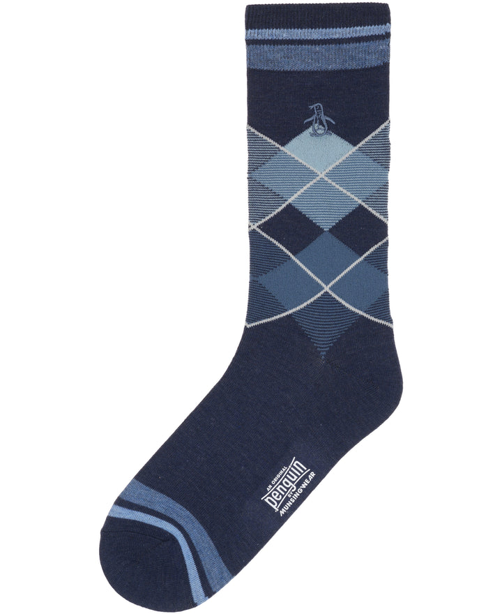 Henley Argyle Sock-Socks-Dark Navy-OS-Original Penguin