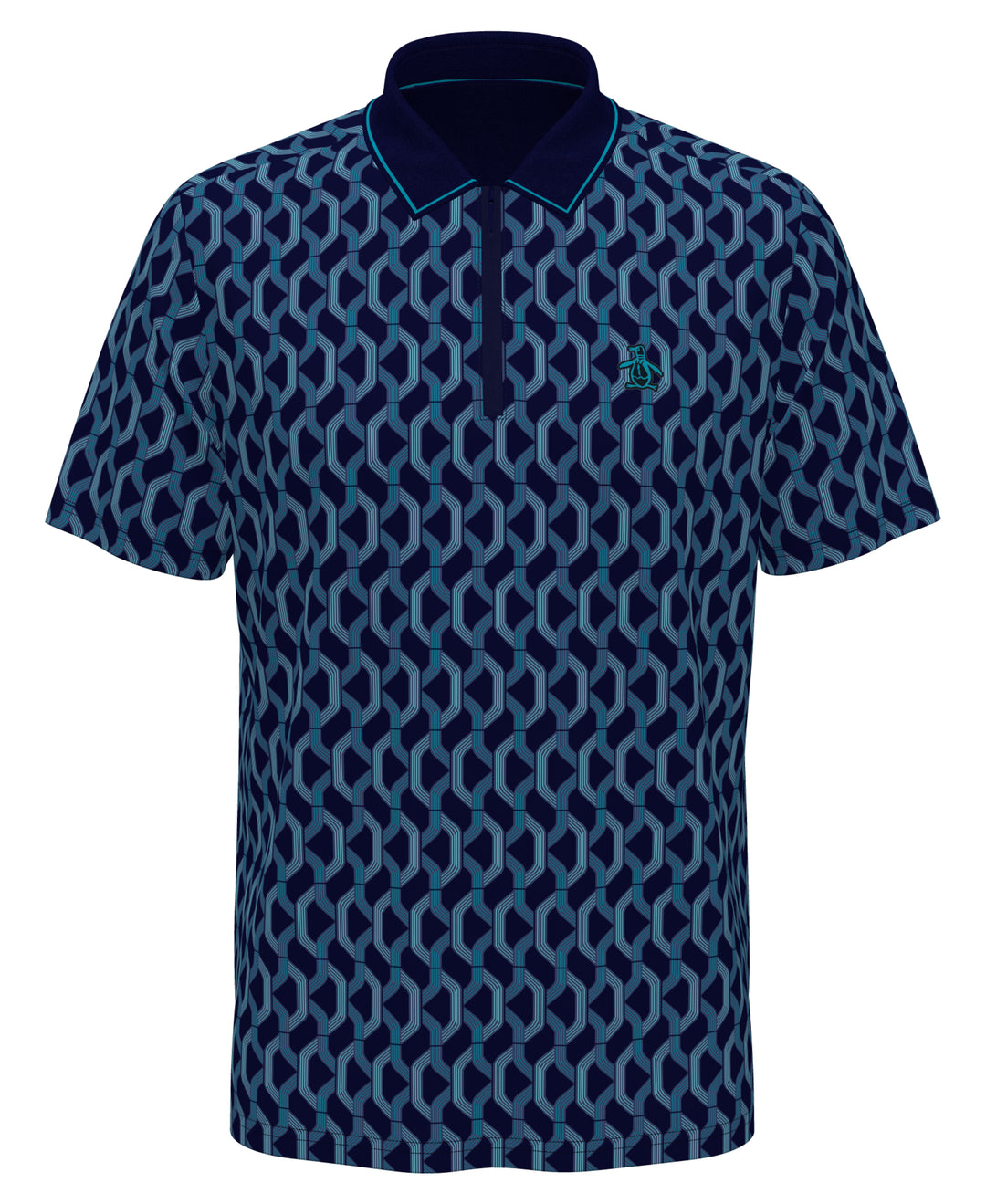 Pete's Heritage Color Block Golf Polo (Black Iris) 