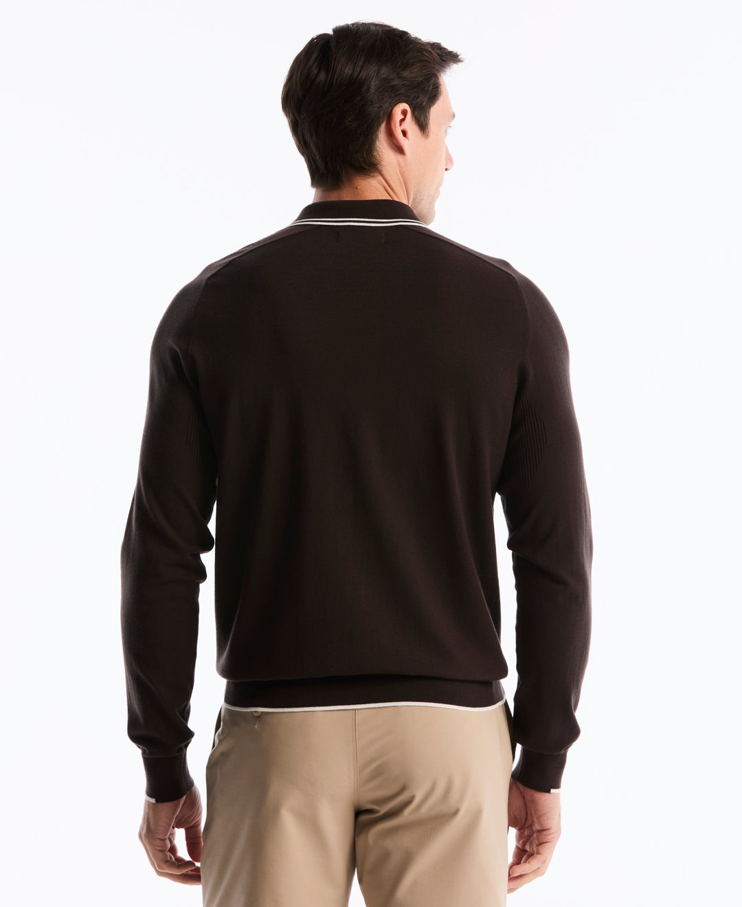 Heritage Contrast Tipping Golf Sweater-Golf Sweater-Original Penguin