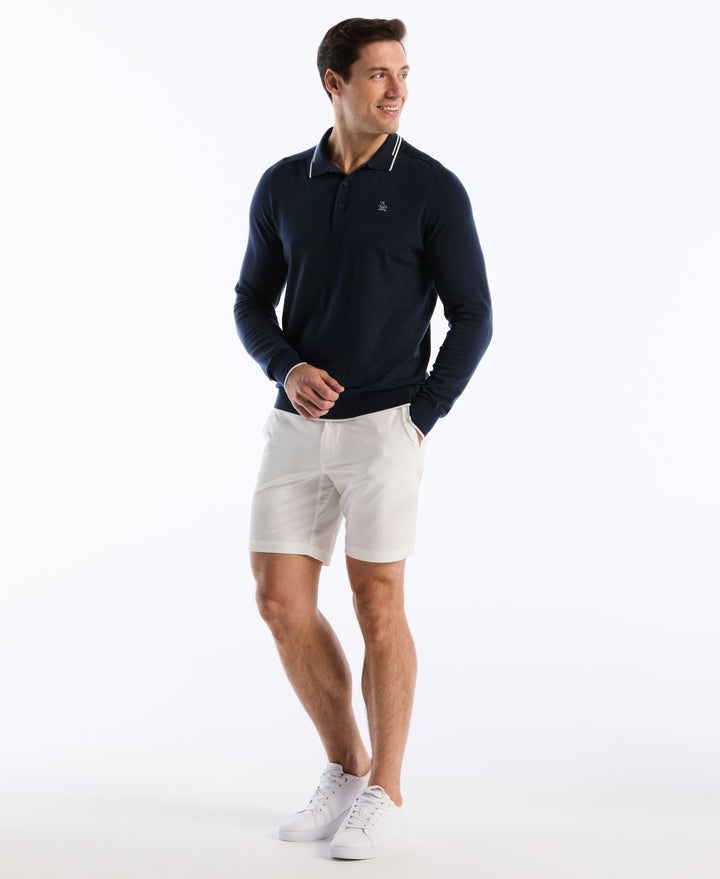 Heritage Contrast Tipping Golf Sweater-Golf Sweater-Original Penguin