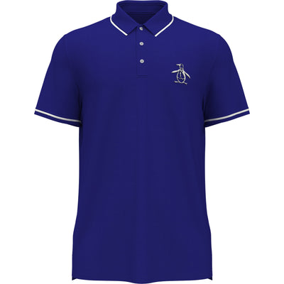 Pete Tipped Golf Polo Shirt (Bluing) 