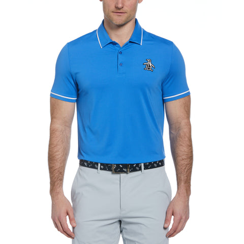Oversized Pete Tipped Short Sleeve Golf Polo Shirt (Nebulas) 